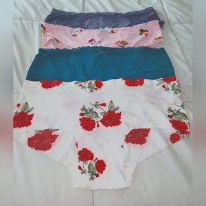 5 pairs of full-back Splendies panties Size 2X